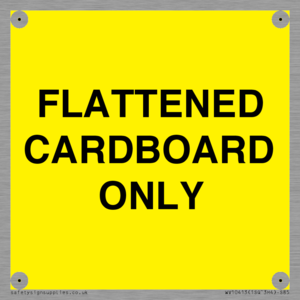 FLATTENED CARDBOARD ONLY